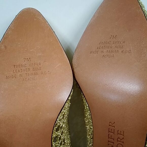 VINTAGE JENNIFER MOORE UPPER LEATHER LACE WOMEN HEELS SHOES SIZE 7 - Picture 8 of 9